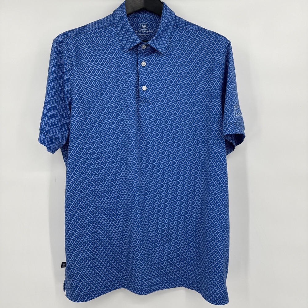 Mizzen+Main Halyard performance polo in a Blue & Pink geometric Men's Size M‎